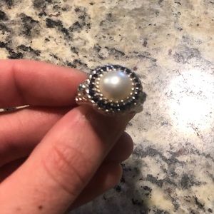 Judith Ripka Mabe Pearl Ring size 7